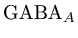 $\mbox{GABA}_{A}$