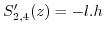 $\displaystyle S'_{2,4}(z)=-l.h$