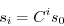 \begin{displaymath}
s_{i}=C^{i}s_{0}
\end{displaymath}